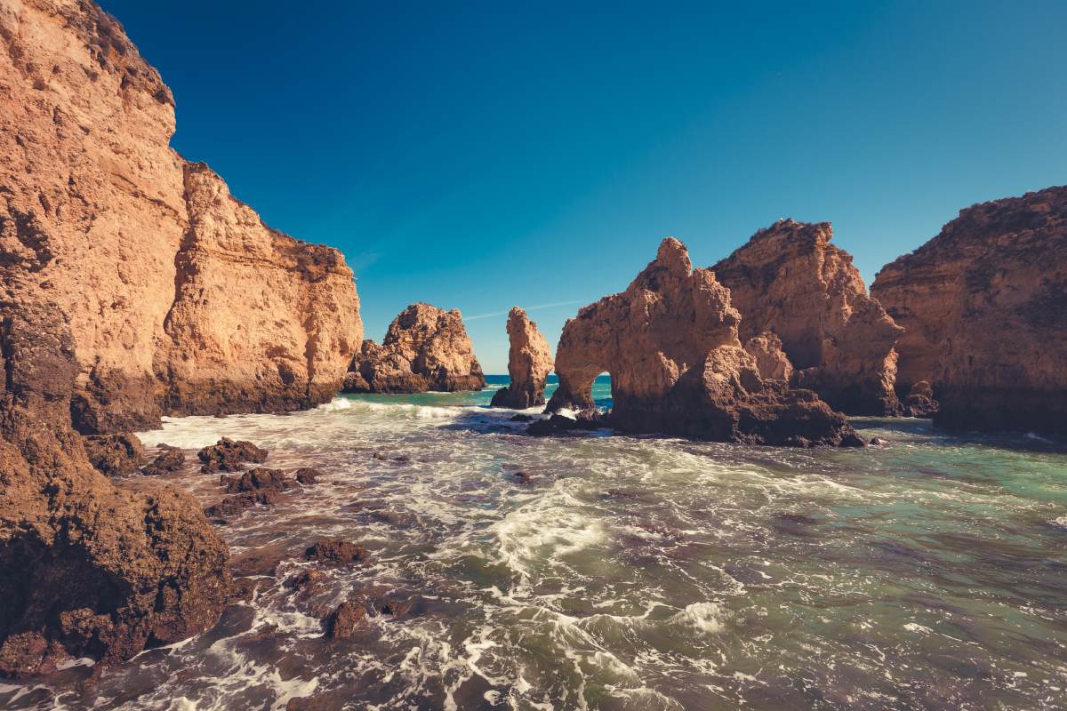 algarve cliffs near lagos 