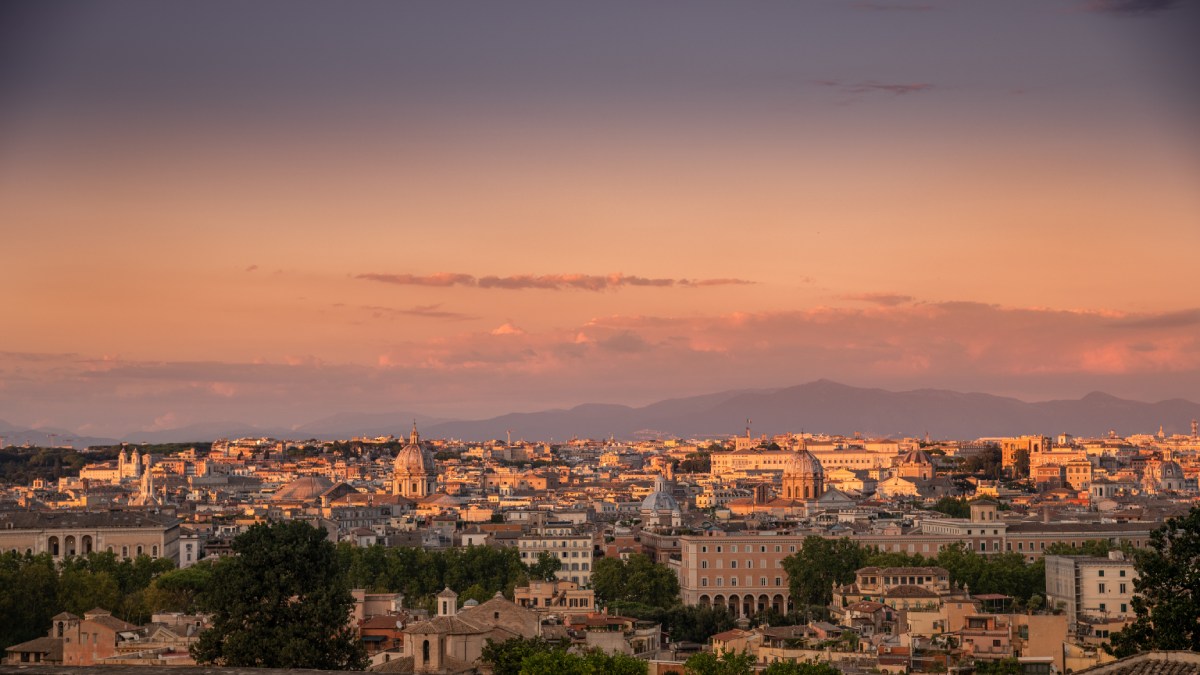 rome view form gianicolo 