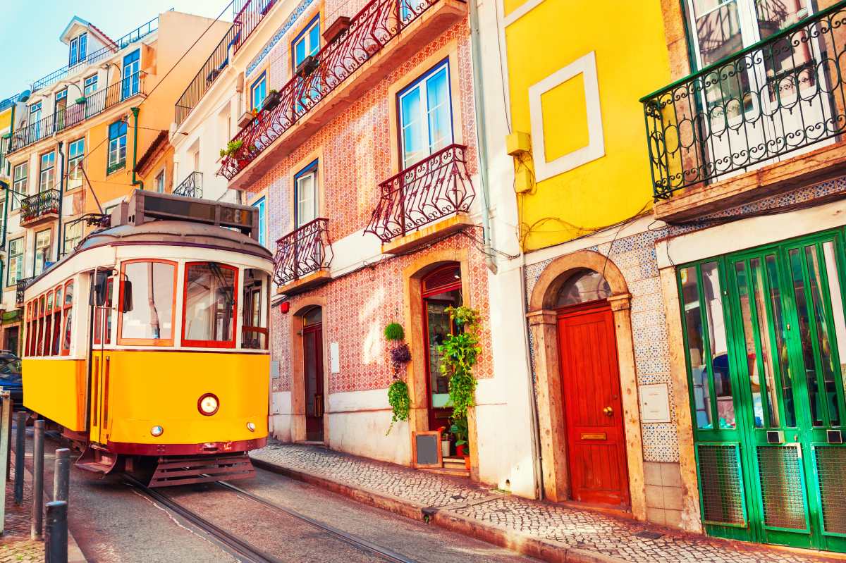 Colorful Lisbon street © iStock