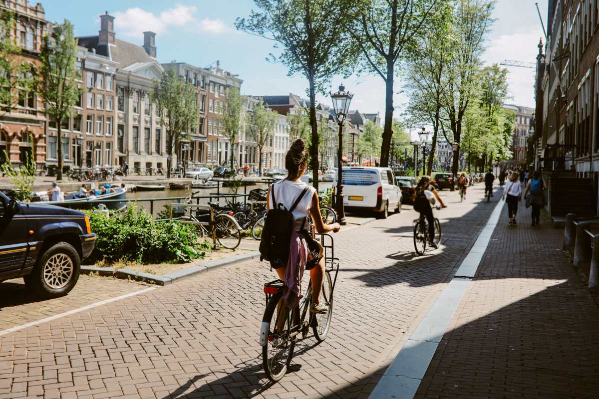 Amsterdam on a bike © iStock