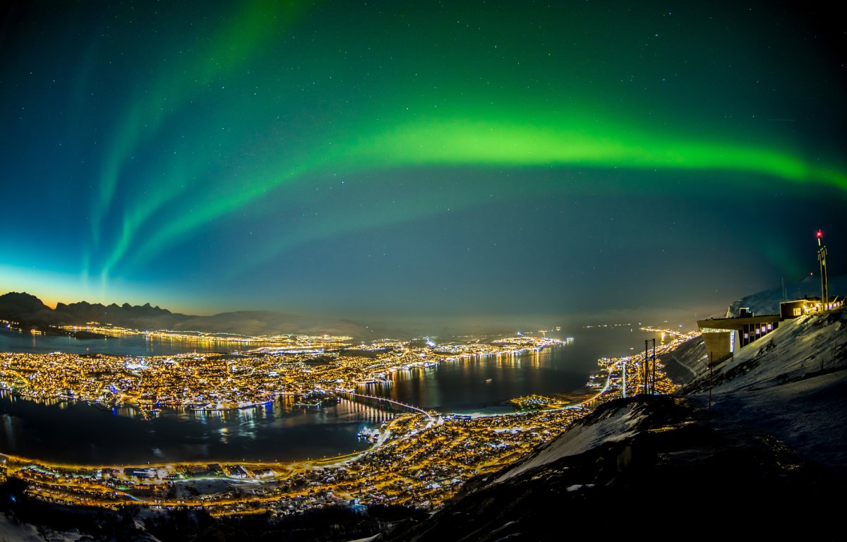 Aurora borealis above Tromsø © iStock