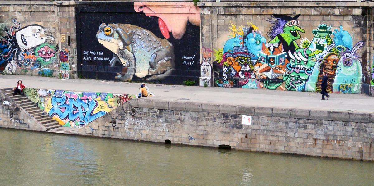 Street art by Donaukanal in Vienna © Sarah Lötscher z Pixabay