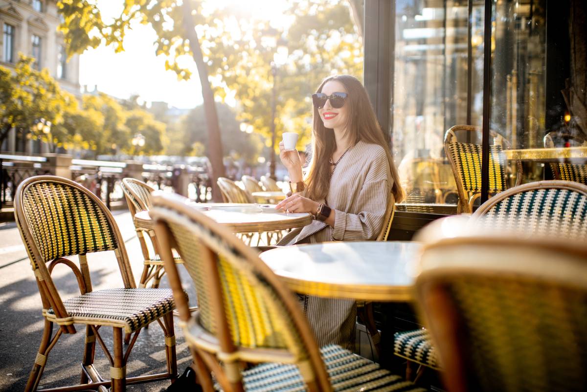 Woman enjoying her coffee © iStock