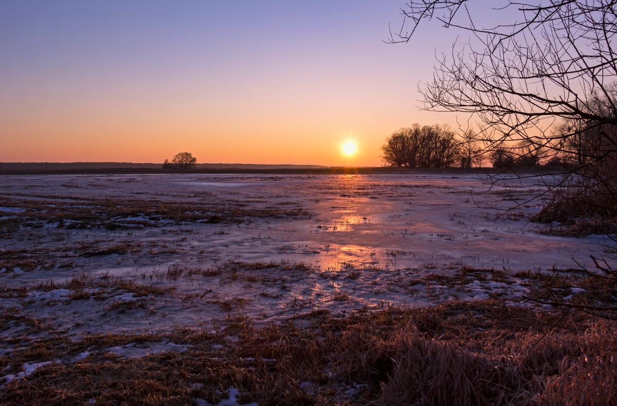 The sunset in Westhavelland © iStock