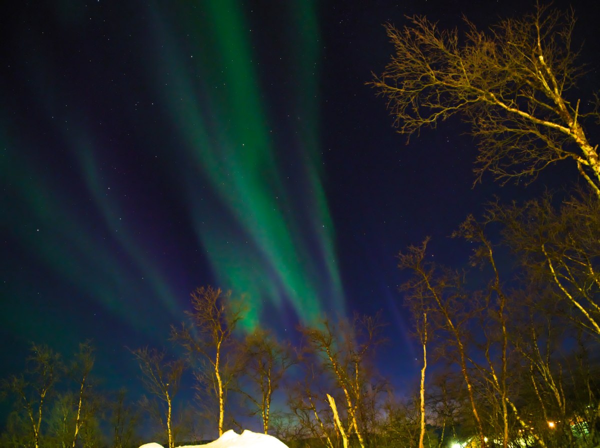 Zorza polarna nad Laponią © iStock